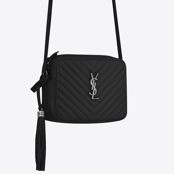 Yves Saint Laurent Black Quilted Crossbody Bag - Picture 1 of 9